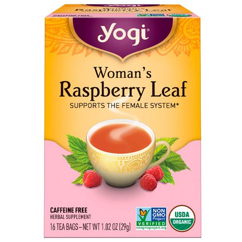 Yogi Tea, Woman's Raspberry Leaf, Caffeine Free, 16 Tea Bags, 1.02 oz (29 g) Review