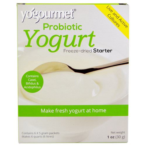 Yogourmet, Probiotic Yogurt, Freeze-Dried Starter, 6 Packets, 5 g Each Review