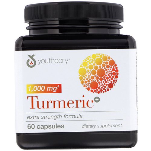Youtheory, Turmeric, Extra Strength Formula, 1,000 mg, 60 Capsules Review