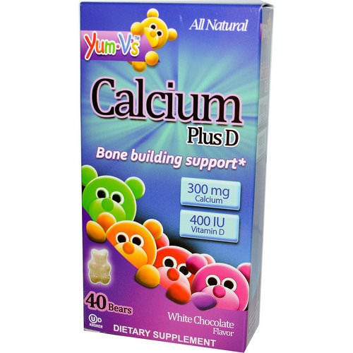YumV's, Calcium Plus D, White Chocolate Flavor, 40 Bears Review