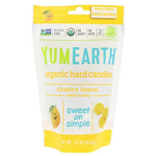 YumEarth, Organic Hard Candies, Cheeky Lemon, 3.3 oz (93.6 g) Review