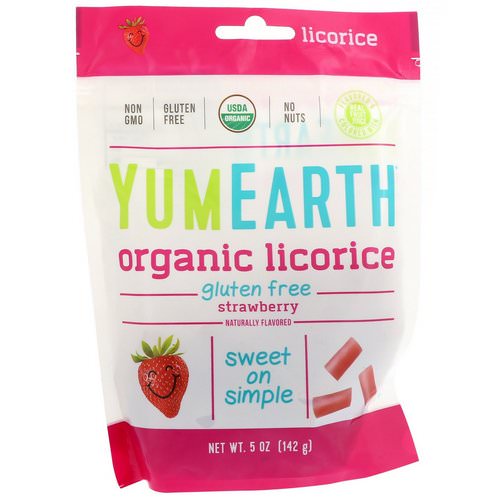 YumEarth, Organic Licorice, Strawberry, 5 oz (142 g) Review