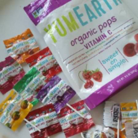YumEarth, Organic Pops, Vitamin C, Assorted Flavors, 40 Pops, 8.5 oz (241 g) Review