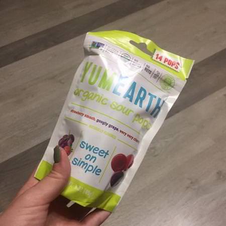 YumEarth, Organics, Sour Pops, Assorted Flavors, 14 Pops, 3 oz (85 g) Review
