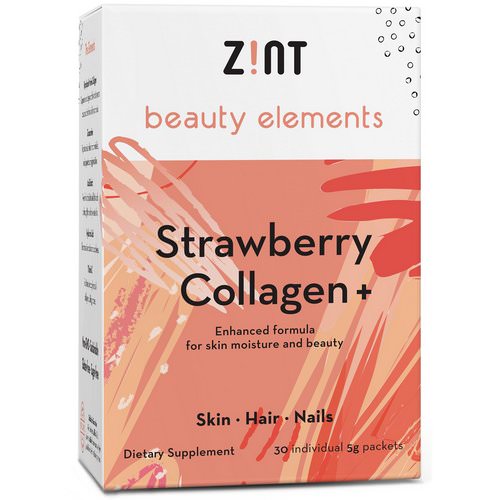 Zint, Strawberry Collagen +, 30 Individual Packets, 5 g Each Review