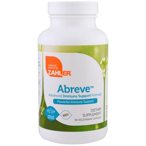 Zahler, Abreve, Advanced Immune System Support Formula, 90 Vegetarian Capsules Review