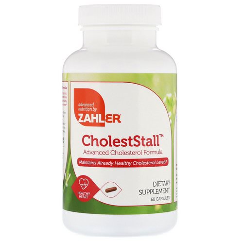 Zahler, CholestStall, Advanced Cholesterol Formula, 60 Capsules Review