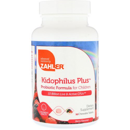 Zahler, Kidophilus Plus, Probiotic Formula For Children, Berry Flavored, 90 Chewable Tablets Review