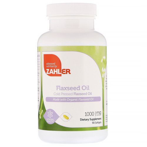 Zahler, Organic Flax Seed Oil, 1,000 mg, 90 Softgels Review