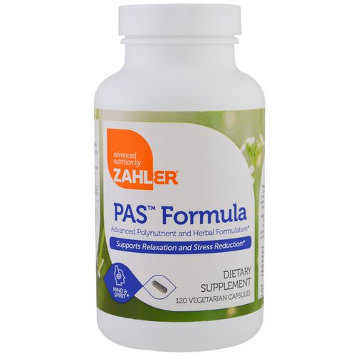 Zahler, PAS Formula, Advanced Polynutrient and Herbal Formulation, 120 Vegetarian Capsules Review