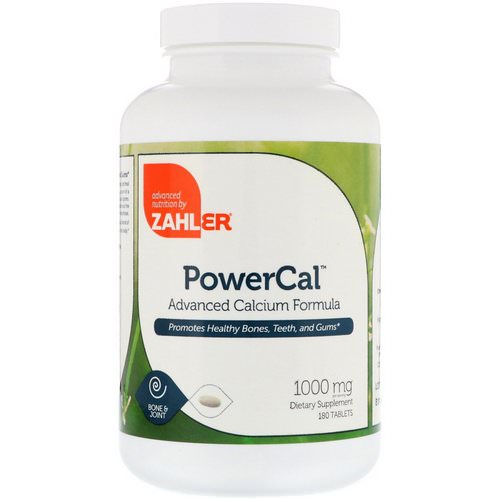 Zahler, PowerCal, Advanced Calcium Formula, 1000 mg, 180 Tablets Review