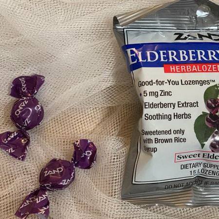 Zand, Elderberry Zinc, Herbalozenge, Sweet Elderberry, 15 Lozenges Review