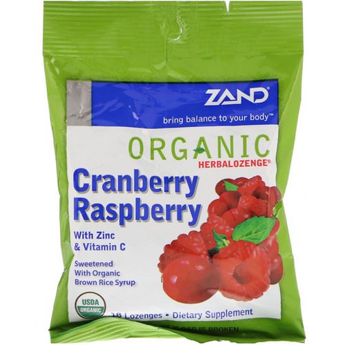 Zand, Organic Herbalozenge, Cranberry Raspberry, 18 Lozenges Review