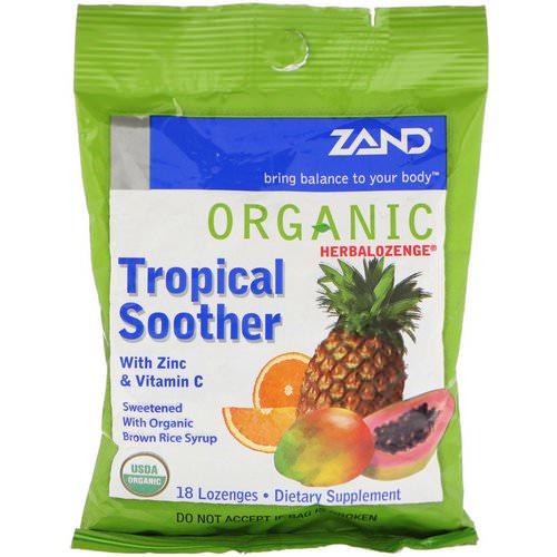 Zand, Organic Herbalozenge, Tropical Soother, 18 Lozenges Review