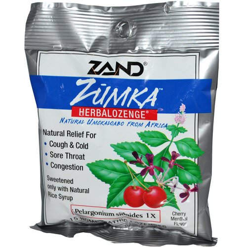 Zand, Zumka, Herbalozenge, Cherry Menthol Flavor, 15 Homeopathic Lozenges Review