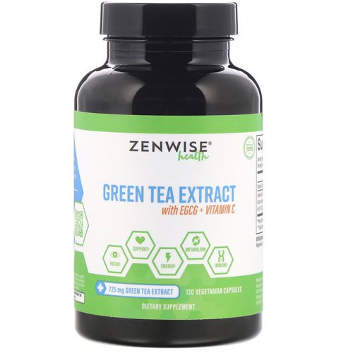 Zenwise Health, Green Tea Extract with EGCG + Vitamin C, 120 Vegetarian Capsules Review