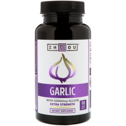 Zhou Nutrition, Garlic Extra Strength, 90 Coated Tablets Review