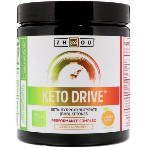 Zhou Nutrition, Keto Drive, Orange Mango, 8.29 oz (235 g) Review