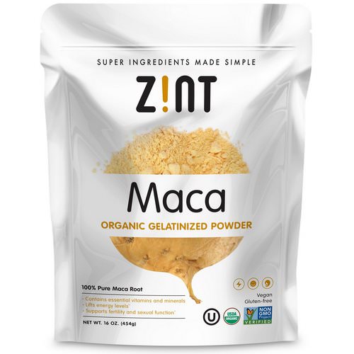 Zint, Maca, Organic Gelatinized Powder, 16 oz (454 g) Review