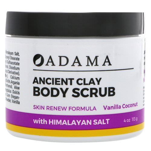 Zion Health, Adama, Ancient Clay, Body Scrub, Vanilla Coconut, 4 oz (113 g) Review