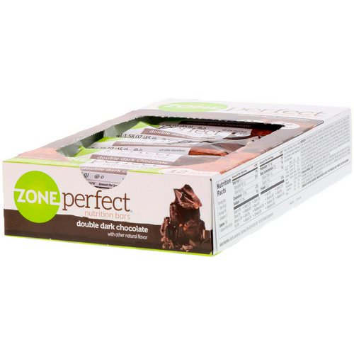 ZonePerfect, Nutrition Bars, Double Dark Chocolate, 12 Bars, 1.58 oz (45 g) Each Review