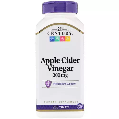 21st Century, Apple Cider Vinegar, 300 mg, 250 Tablets Review