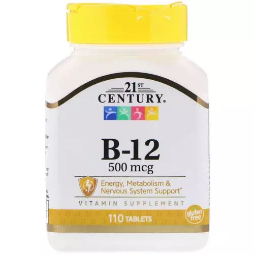 21st Century, B-12, 500 mcg, 110 Tablets Review