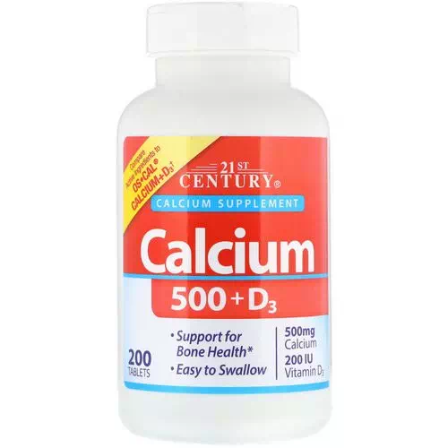 21st Century, Calcium 500 + D3, 200 Tablets Review