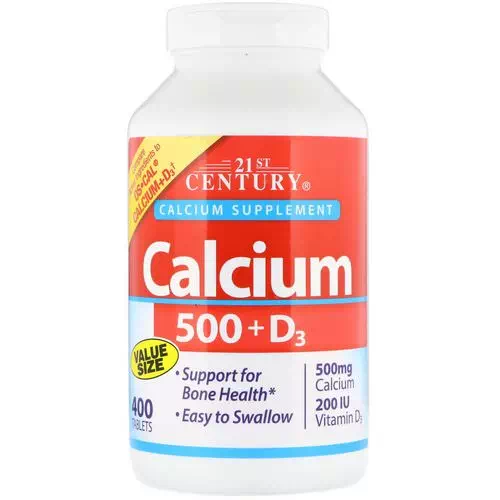 21st Century, Calcium 500 + D3, 400 Tablets Review