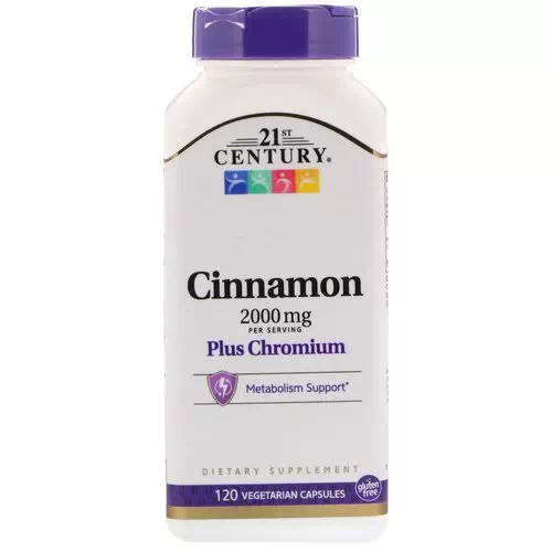 21st Century, Cinnamon Plus Chromium, 2000 mg, 120 Vegetarian Capsules Review