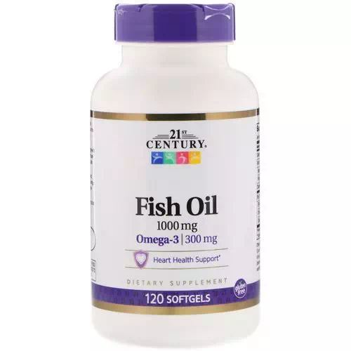 21st Century, Fish Oil, 1,000 mg, 120 Softgels Review