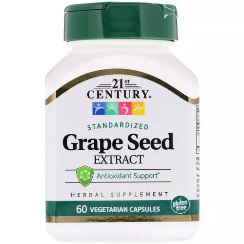 21st Century, Standardized Grape Seed Extract, 60 Vegetarian Capsules Review