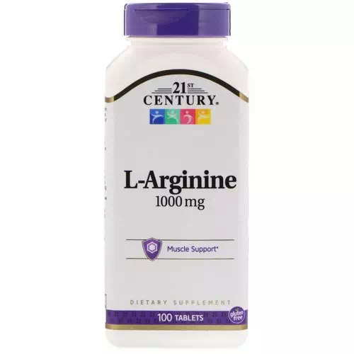 21st Century, L-Arginine, 1,000 mg, 100 Tablets Review