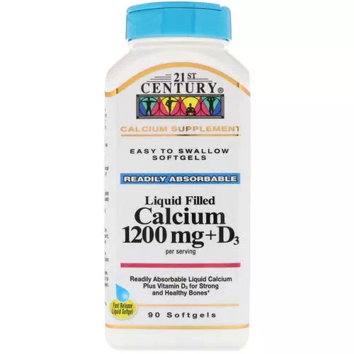 21st Century, Liquid Filled Calcium 1200 mg + D3, 90 Softgels Review