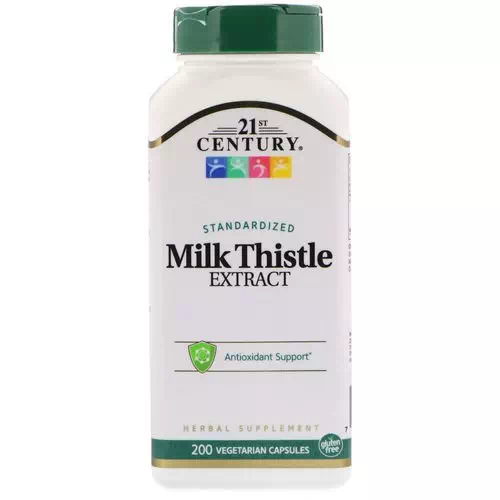 21st Century, Milk Thistle Extract, Standardized, 200 Vegetarian Capsules Review