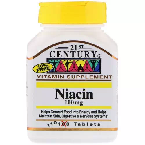 21st Century, Niacin, 100 mg, 110 Tablets Review