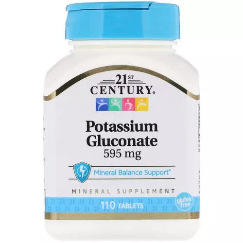 21st Century, Potassium Gluconate, 595 mg, 110 Tablets Review