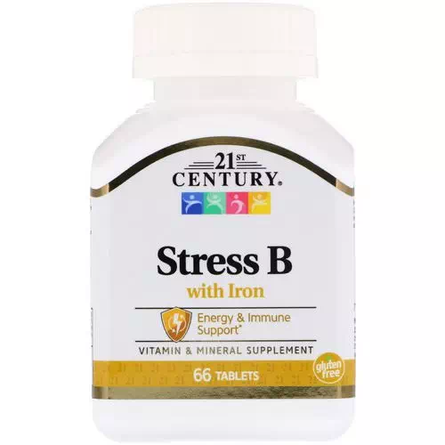 21st Century, Stress B, with Iron, 66 Tablets Review