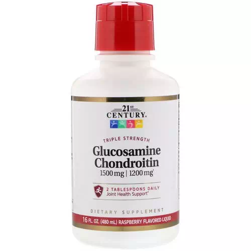 21st Century, Triple Strength Liquid Glucosamine Chondroitin, Raspberry Flavor, 16 fl oz (480 ml) Review