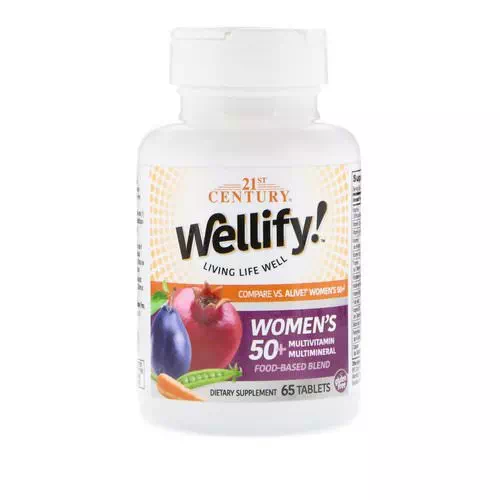 21st Century, Wellify Women's 50+ Multivitamin Multimineral, 65 Tablets Review