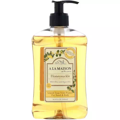 A La Maison de Provence, Hand & Body Liquid Soap, Honeysuckle, 16.9 fl oz (500 ml) Review