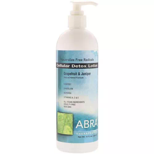 Abra Therapeutics, Cellular Detox Lotion, Grapefruit & Juniper, 16 fl oz (454 ml) Review
