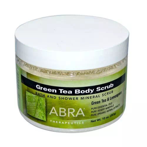 Abra Therapeutics, Green Tea Body Scrub, Green Tea & Lemongrass, 10 oz (283 g) Review