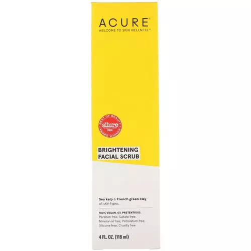 Acure, Brightening Facial Scrub, 4 fl oz (118 ml) Review