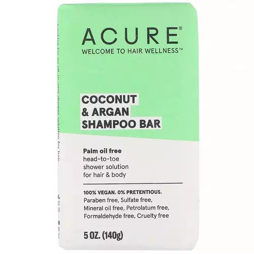 Acure, Coconut & Argan Shampoo Bar, 5 oz (140 g) Review