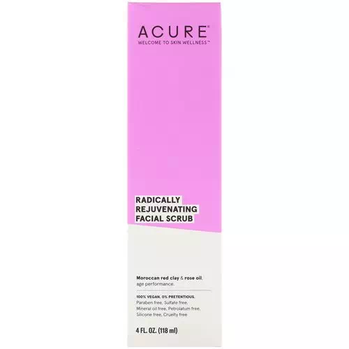 Acure, Radically Rejuvenating Facial Scrub, 4 fl oz (118 ml) Review