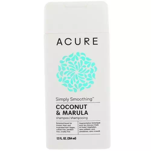 Acure, Simply Smoothing Shampoo, Coconut & Marula, 12 fl oz (354 ml) Review