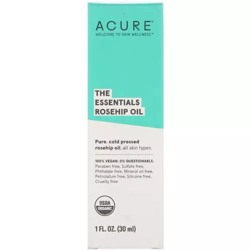 Acure, The Essentials, Rosehip Oil, 1 fl oz (30 ml) Review