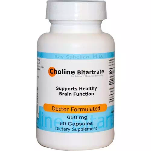 Advance Physician Formulas, Choline Bitartrate, 650 mg, 60 Capsules Review