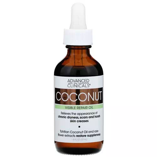 Advanced Clinicals, Coconut, Visible Repair Oil, 1.8 fl oz (53 ml) Review